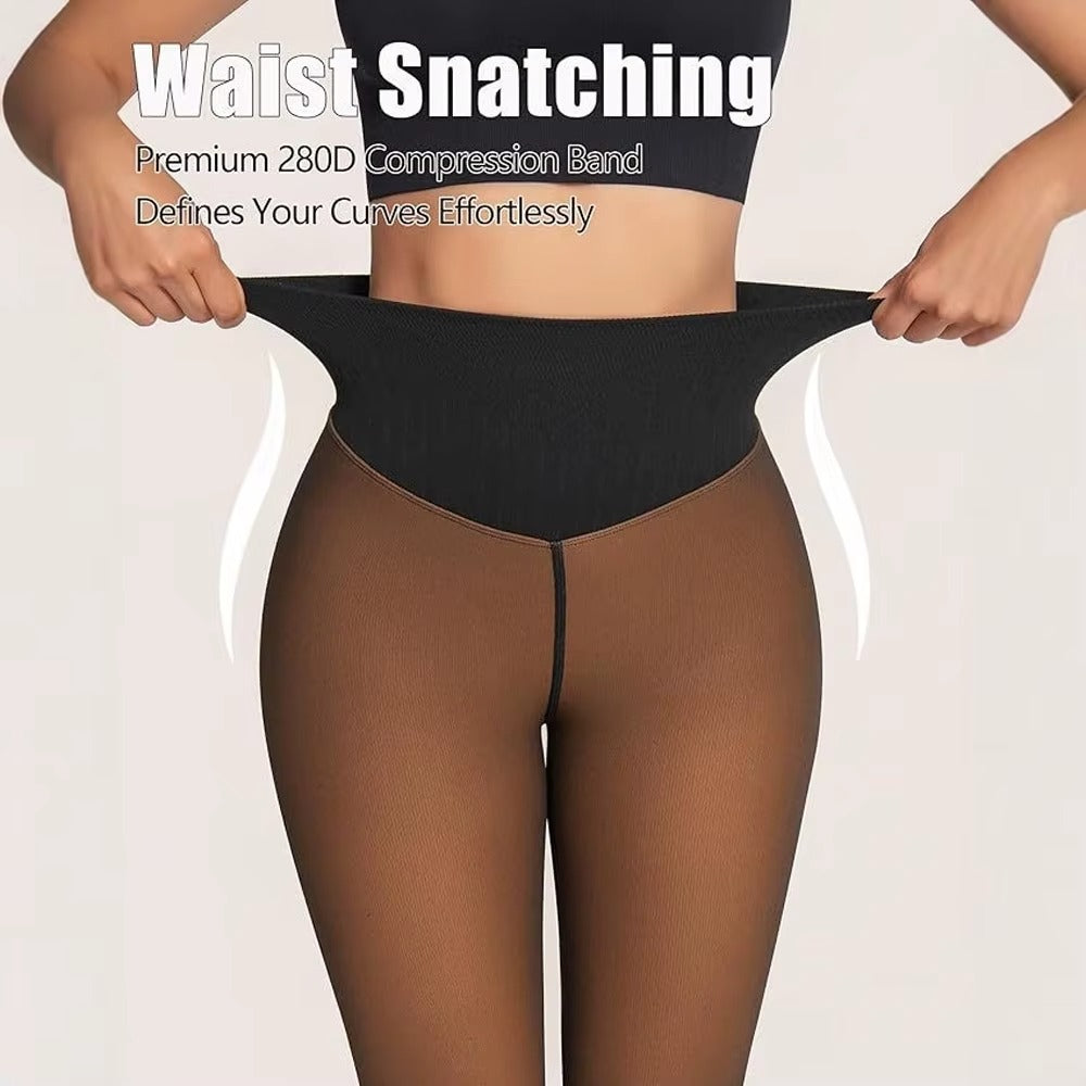 CozyChic™ Viral Magic Pantyhose-look fleece Leggings
