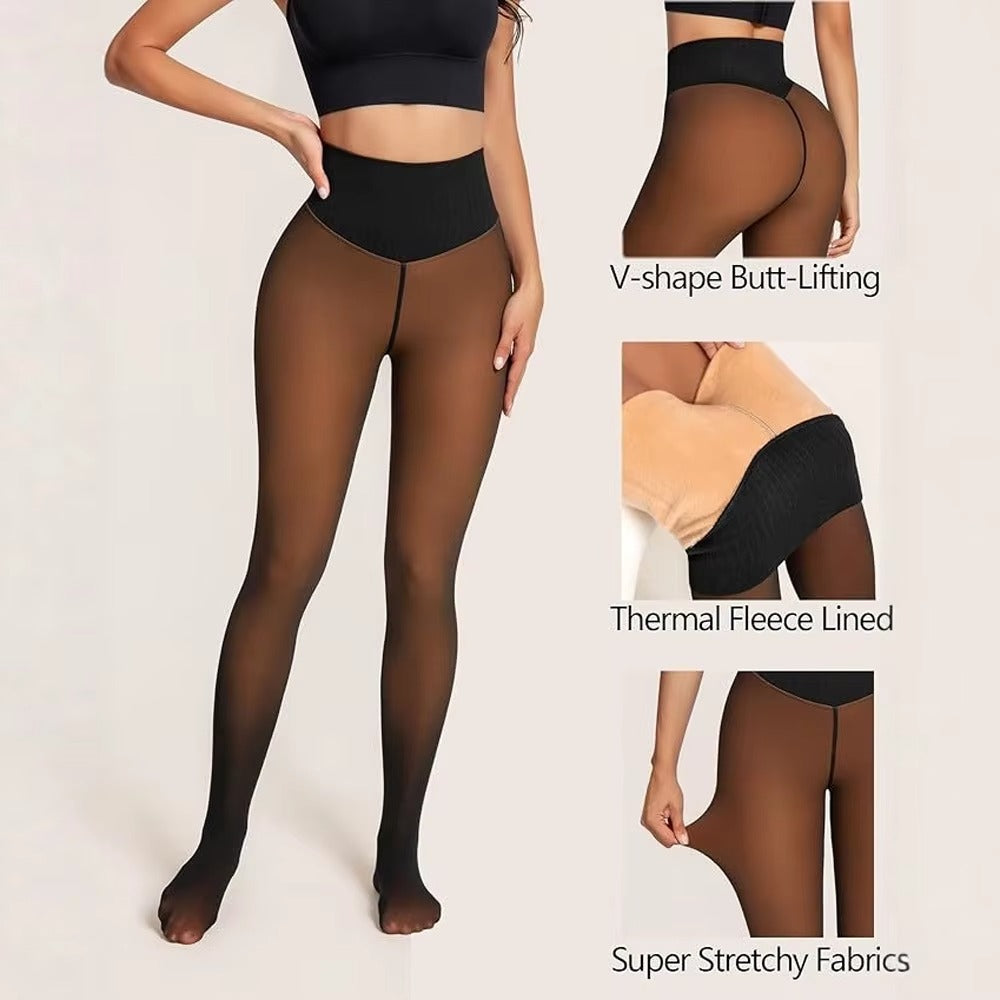 CozyChic™ Viral Magic Pantyhose-look fleece Leggings